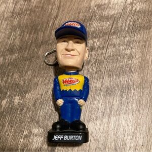 Jeff Burton Bobble head Keychain Bag Charm 2003 NASCAR Racing Collectible
